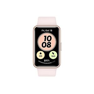 OB02763 HUAWEI Watch Fit New 1,64" AMOLED Display Batterijduur van 10 Dagen Continu SpO2 Monitoring 24/7 Hartslagmeting 97 Workoutmodi Sakura Pink