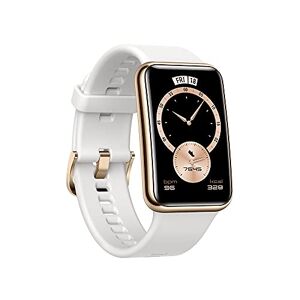10331369 HUAWEI Watch Fit Elegant Edition Smartwatch met metalen behuizing, 1,64 inch AMOLED-display, tot 10 dagen batterijduur, SpO2, 96 trainingsmodi, ingebouwde GPS, 5 ATM, wit