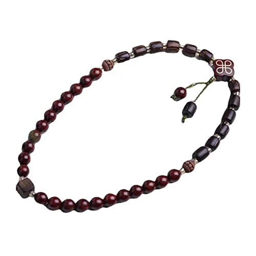 CASOTA Tibetaanse Boeddhistische Gebedskralen 8Mm Dubbellaags Houten Kraal Armband Delicate Boeddhistische Gebedskraal Armband for Yoga Meditatie Zingen