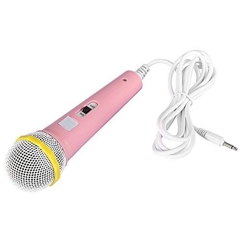 Goshyda Bedrade microfoon voor kinderen, Kindermicrofoonset voor kinderen Muziekvideo Storytelling Party-microfoon voor jongens Meisjes Kinderen(Roze)