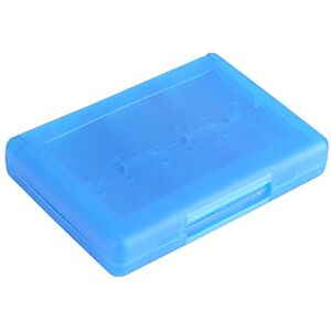 Yosoo 28-in-1 gamecase kunststof anti-shock houder opslag micro SD geheugenkaart draagtas voor Nintendo 3DS DSL DSI LL opbergbox (blauw)