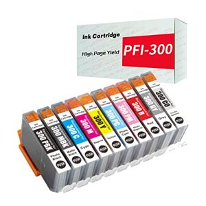 AQUX0000576 Compatibele inktcartridges Vervanging voor Canon PFI-300 PFI-300BK PFI-300C PFI-300M PFI-300Y PFI-300PC PFI-15PM PFI-300MBK PFI-300R PFI-300GY PFI-300CO VOOR PRO-300 1-pack