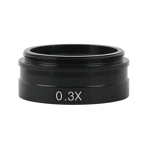 Kivvlbzeq Professionele Monoculaire Microscoop Hulpdoelstelling Barlow Lens 0.3X Installeer Draad 42mm voor 10A 120X 180X 300X Gemakkelijk te gebruiken