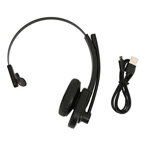 ciciglow Single Ear Headset, V5.0 Bluetooth Oortelefoon met Draaibare Microfoon Draadloze Bluetooth Telefoon Headset voor Laptop Mobiele Telefoon Tablet