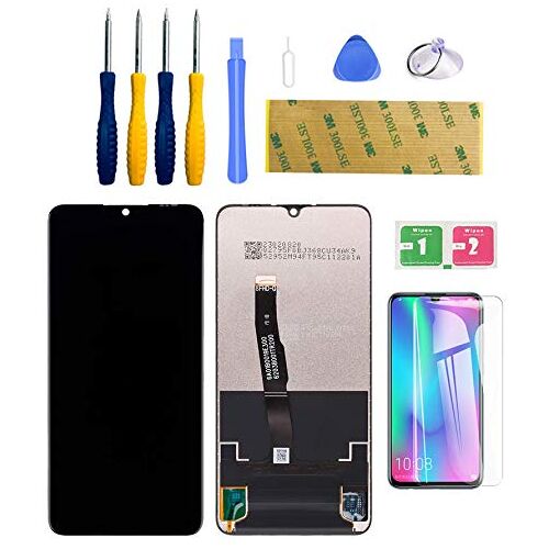 LWMTT Display compatibel met Huawei P30 Lite zwart vervanging LCD touchscreen digitizer met scherm reserveonderdelen gereedschap volledige reparatieset tool kit en lijm