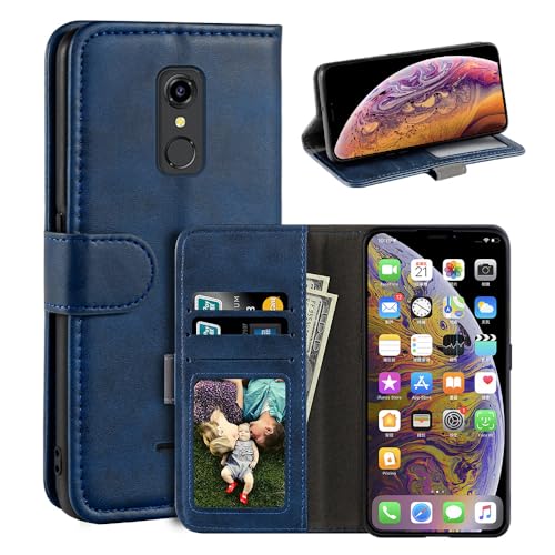 MILEGOO Hoesje voor consumenten mobiele iris Connect, magnetische PU-lederen portemonnee-stijl zakelijke telefoonhoes, modieuze flip case met kaartsleuf en standaard voor consumenten mobiele Iris