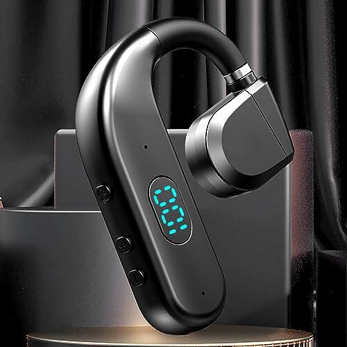 Dpofirs Bluetooth-Headset met Microfoon, Handsfree Bluetooth-oortelefoon V5.3 Draadloze Headset voor IPhone Android Mobiele Telefoon Rijden Kantoor Zakelijk, Duidelijke Chat,