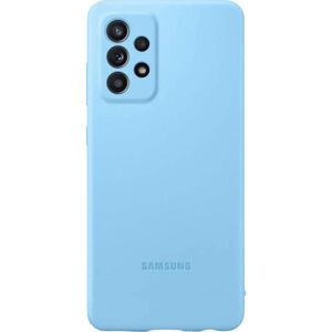 Samsung Silicone smartphone cover EF-PA525 voor Galaxy A52   A52 5G mobiele telefoon hoes, siliconen, beschermhoes, schokbestendig, dun en gripvast, blauw