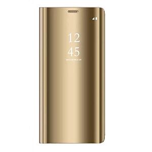 AICase Hoesje voor Samsung Galaxy S8 Flip Case Clear View Cover Flip Case (goud)