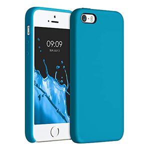 kwmobile telefoonhoesje compatibel met Apple iPhone SE (1.Gen 2016) / iPhone 5 / iPhone 5S hoesje Zachte case voor smartphone Back cover in Caribisch blauw