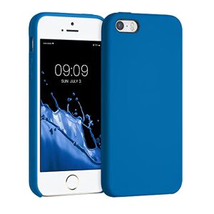 kwmobile telefoonhoesje compatibel met Apple iPhone SE (1.Gen 2016) / iPhone 5 / iPhone 5S hoesje Zachte case voor smartphone Back cover in rifblauw