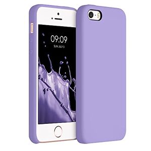 kwmobile telefoonhoesje compatibel met Apple iPhone SE (1.Gen 2016) / iPhone 5 / iPhone 5S hoesje Zachte case voor smartphone Back cover in violet lila