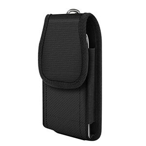 MoKo Phone Belt Clip Holster, Nylon Belt Pouch Holster Cover Waist Bag Fit 6.8" Phone, iPhone 11 Pro/11/11 Pro Max/Xs Max/XR/Xs/X, Samsung Galaxy Note 10/Note 10 Plus/S10e/S10/S10 PLUS Black