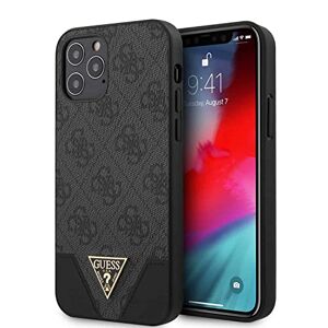 Guess GUHCP12MPU4GHBK 4G Triangle Collection Hoes voor iPhone 12/12 Pro 6,1" Grijs
