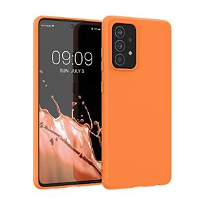 kwmobile telefoonhoesje compatibel met Samsung Galaxy A52 / A52 5G / A52s 5G hoesje Zachte case voor smartphone Back cover in fruitig oranje