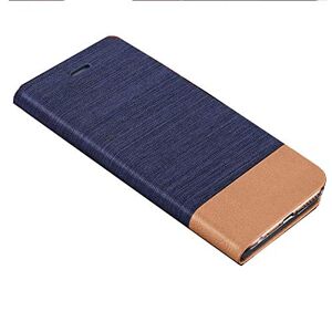 Asus LMLQSZ Hoes voor mobiele telefoon voor Asus ROG Phone 6D hoes, leer, premium lederen flip wallet case, beschermhoes, tasje, telefoontasje voor Asus ROG Phone 6D, telefoonhoes, cover, (6,78 inch) blauw