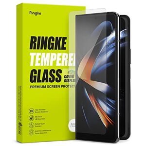 Ringke Gehard Glas Cover Display Compatibel met Screen Protector voor Samsung Galaxy Z Fold 4 5G (2022), Onbreekbaar Cover Screen Schermbeschermer