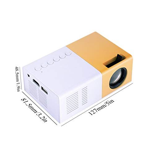 banapoy Miniprojector, draagbare projector, High Definition-filmgebruik Gebruik op de binnenplaats voor filmthuis(U.S. standard (110V-240V), Transl)