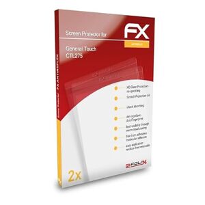 atFoliX Beschermfolie compatibel met General Touch CTL275 Schermbeschermer, anti-reflecterend en schokabsorberend FX Folie (2X)