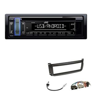 401+Einbauset JVC KD-T401 1-DIN autoradio MP3 USB AUX CD receiver met inbouwset geschikt voor Chrysler Neon 1999-2005 zwart