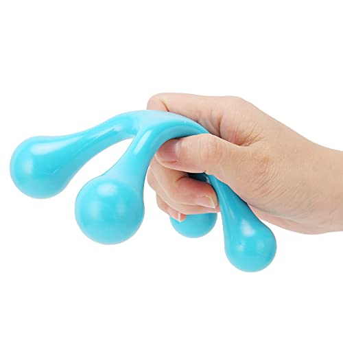 Sojare Vierpunts Handheld Massager, Full Body Massage Tool Acupunt Massager Handmatige Back Neck Body Spa-behandeling, Hand-Held Massager voor Spierontspanning