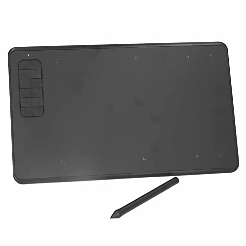 Elprico Grafische Tekentablet, 8192 Niveau Drukgevoeligheid Grafische Tablet met 12 Sneltoetsen, Grafische Computertablets voor Desktoplaptop