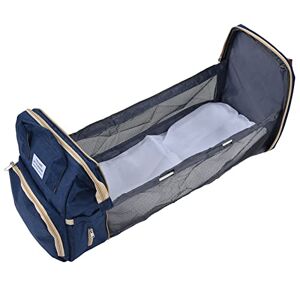 Germerse2gzfc6yo4e3947-13 Luiertas, draagbare Oxford doek baby luiertas rugzak vouwen voor reizen voor bady peuter voor dagelijks gebruik voor mama(marineblauw)