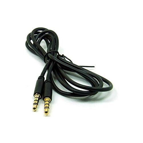 POPESQ ® 1 st. x Kabel Aansluiting 3.5mm 4 Aansluiting Aansluiting 0.5m Zwart #A3796