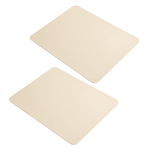 Airshi Muismat, Muismat PVC-leermateriaal Gemakkelijk voor Thuis voor op Kantoor (Lichte abrikoos)