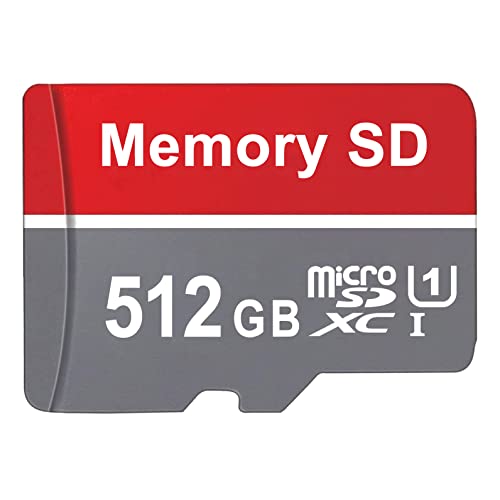 meoeal Micro SD-kaart 512 GB geheugenkaart Waterdichte Micro SD Micro kaart Grote capaciteit Mini SD-kaart voor smartphone, tafel, camera