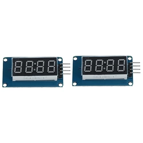 UKCOCO 2 Pcs 4 Digitale Klokken LED Segment Display Module Digitale Buis LED Digitale LED Display Klok Display Module Buis Driver Board Buis Display Module Monitor