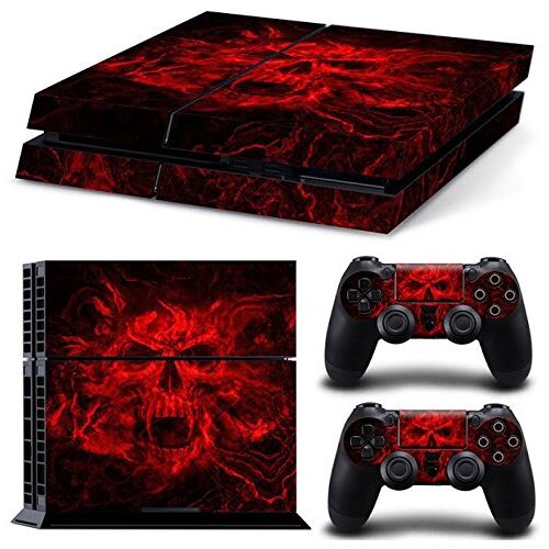 Mcbazel Pattern Series Decals Vinyl Skin Sticker voor PS4 (Heldere rode schedel)