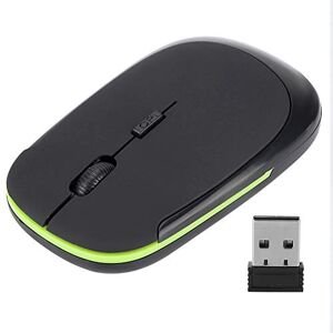 Topikyfg73awg6y5-01 Draadloze muis, ultradunne 2.4G 1200DPI USB draadloze muis Ergonomische optische positioneringsmuis voor laptop/pc Computer/gaming/bediening(zwart)