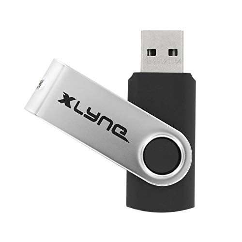 xlyne SWG 128GB USB-stick (USB2.0, Plug&Play, Swing) zwart, 177534-2