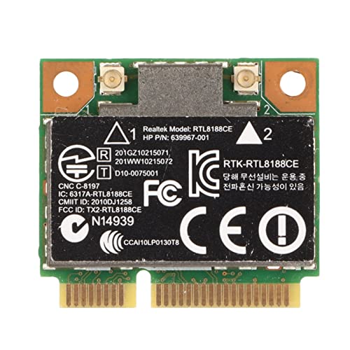 Elprico PCI E WiFi-kaart, mini PCI E draadloze netwerkkaart 802.11B/G/N draadloos protocol 150 Mbps WiFi-netwerkkaartmodule voor laptop Desktop PC