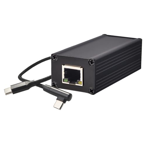 SOFORFREEM POE-Voeding Netwerkkaart POE Naar USB-C Netwerkkaart POE Netwerkkaart 5V 9V Adaptieve USB-C Netwerkkaart