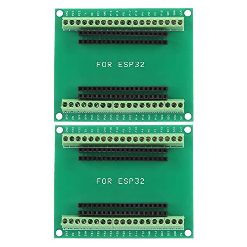 Pilipane 2 Stuks ESP32-bord, ESP32-ontwikkelingsbord, 38-pins Ontwikkelingsbord, Dual Core CPU, Laag Stroomverbruik, Draadloos WiFi-ontwikkelbord