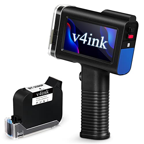 v4ink BENTSAI Draagbare Palmare printer (BT-HH6105B2) met 4,3 inch HD LED-touchscreen voor QR-Barcode-productiedatum