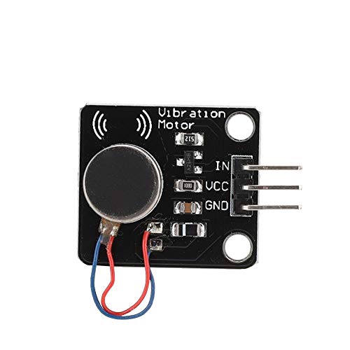 Tosuny Mobiele telefoon vibrator, mini vibratiemotor DC 5V micro DC vibratiemotor voor MCU, mobiele telefoon (diameter: 10 mm dikte: 2,7 mm platte motor)