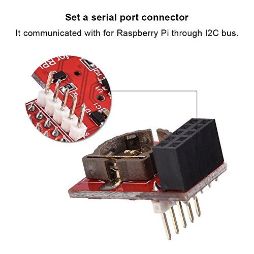 ASHATA RTC Module voor, DS1307 Board RTC Module Hoge Precisie Real Time Clock Module voor 3/2 Model B, DS1307 RTC Clock Memory Module