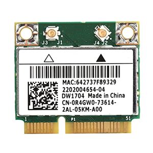 FWNuosg4k9i1w0x82911 Mini PCI-E WIFI-netwerkkaart, 2.4G Half Mini Pci-e Bluetooth 4.0 WiFi-netwerkkaart, Ondersteuning 802,11 B/G/N, voor Dell Xps 2710 17tr, Compatibel voor Windows 7/8/10