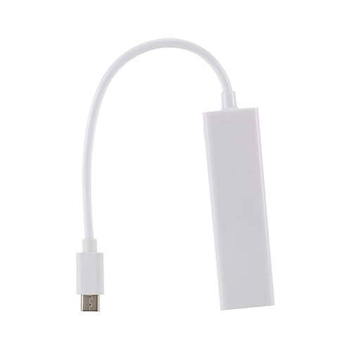 CAXUSD 3 Usb-poort Netwerkadapter Ethernet Lan Adapter Type C Naar 10/100Mbps Netwerk Adapter 3 Usb-Poort Netwerk Adapter Wit Netwerk Adapter Voor Notebook Netwerk Adapter Voor Laptop