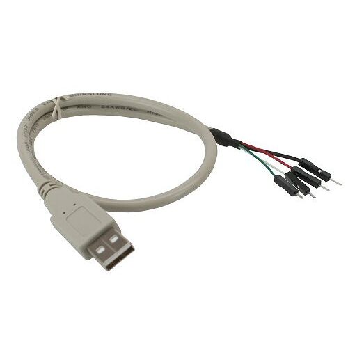 4043718082452 Inline® USB 2.0 adapterkabel stekker A naar paalstekker, 0,4 m