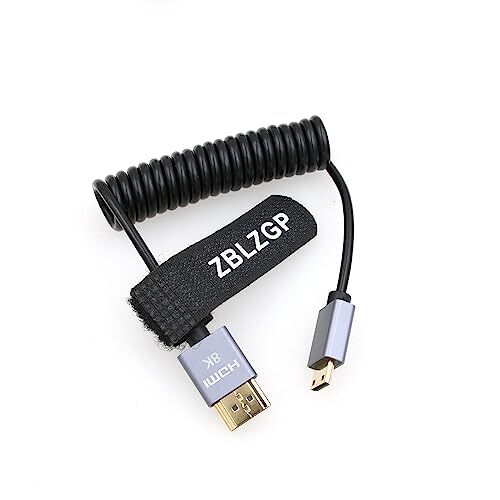 ZBLZGP 8K HDMI-kabel HDMI 2.1 HDMI-kabel voor Xbox Serries X PS5 PS4 PS4 Chromebook Laptops 60Hz HDMI Splitter Kabel Digitale Kabel (Mini HDMI naar HDMI, opgerold)