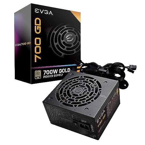 EVGA 700 GD, 80+ GOUD 700W, 5 jaar garantie, voeding 100-GD-0700-V1