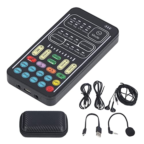 Pissente I9 Voice Changer Set Multifunctionele Draagbare Opname Mini Geluidskaart voor Game Anchor Opname Computer