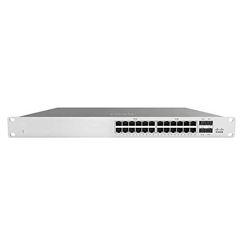 Cisco Systems Meraki MS120-24P 1G L2 Cld -Mngd 24x GigE 370W PoE Schakelaar Plus MS120-24P Ondernemingsbeveiliging en Ondersteuning 3 Jaar BDL