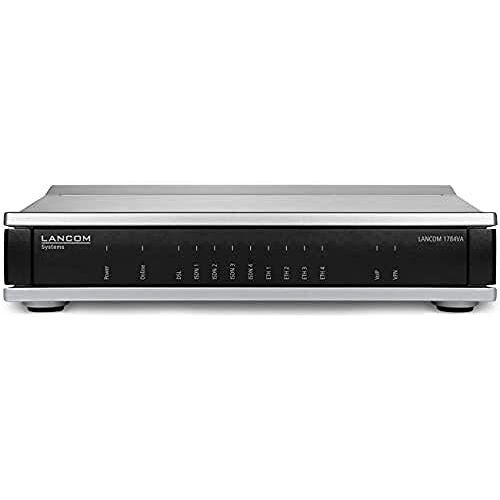 Lancom 1784VA (All-IP, EU, over ISDN), VPN-router, VDSL2/ADSL2+-Modem, ISDN-VoIP-conversie, 4x ISDN (2x NT & 2x TE/NT), 4x GE