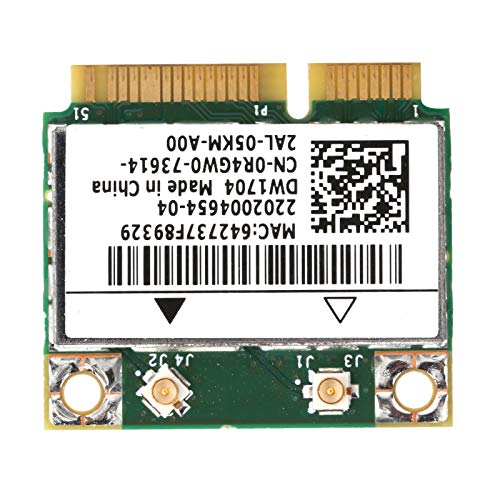 Dpofirs Mini PCI-E Draagbare Wifi-netwerkkaart voor XPS 2710 17tr Bcm943142hm, Mini Draadloze Wifi-netwerkadapter voor 802.11 B/G/N-protocol, Compatibel met 7/8/10