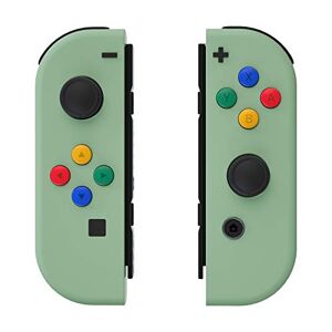 eXtremeRate Soft Touch Matcha Groen Joycon Handheld Controller Behuizing met ABXY Richtingsknoppen, DIY Vervangende Shell Case voor Switch & Switch OLED Model Joy-Con – Console Shell NIET Inbegrepen